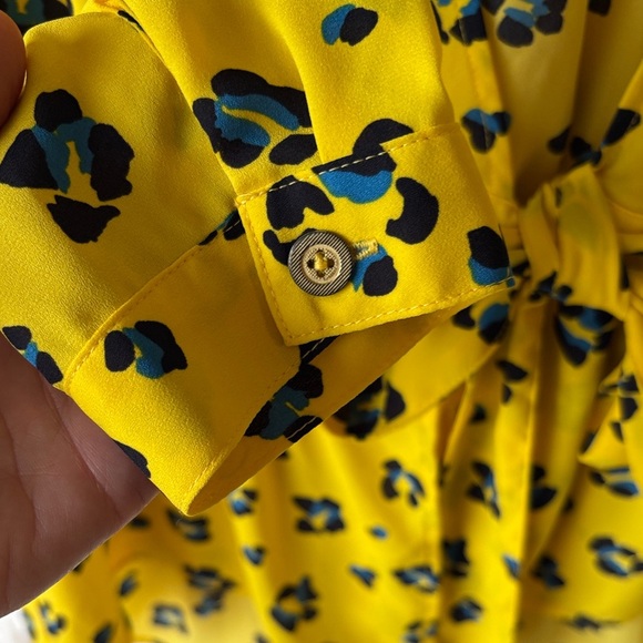 CAbi Yellow and Black Floral Blouse - Picture 6 of 9